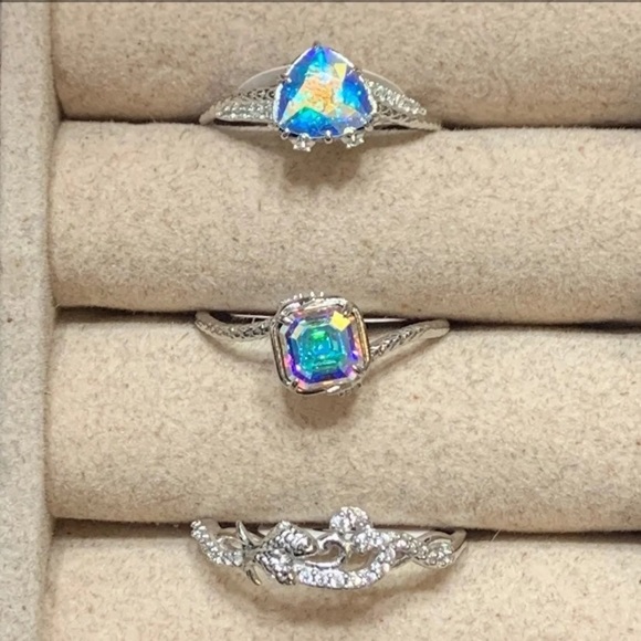 3 Fragrant Jewels Sterling Silver Pisces Zodiac Rings - Sizes 7-9 - Picture 2 of 8